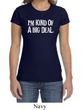 Ladies Shirts Kind of a Big Deal White Print Crewneck Tee T-Shirt