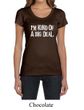 Ladies Shirts Kind of a Big Deal White Print Scoop Neck Tee T-Shirt