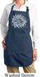 Ladies Sketch Lotus Full Length Apron with Pockets