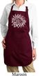 Ladies Sketch Lotus Full Length Apron with Pockets