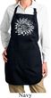 Ladies Sketch Lotus Full Length Apron with Pockets