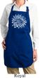 Ladies Sketch Lotus Full Length Apron with Pockets