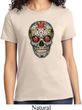 Ladies Skull Shirt Sugar Skull with Roses Tee T-Shirt