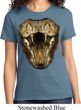 Ladies Snake Shirt Big Cobra Snake Face Tee T-Shirt