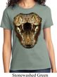 Ladies Snake Shirt Big Cobra Snake Face Tee T-Shirt