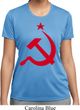 Ladies Soviet Shirt Red Hammer And Sickle Moisture Wicking Tee