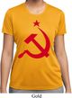 Ladies Soviet Shirt Red Hammer And Sickle Moisture Wicking Tee