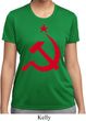 Ladies Soviet Shirt Red Hammer And Sickle Moisture Wicking Tee