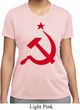 Ladies Soviet Shirt Red Hammer And Sickle Moisture Wicking Tee