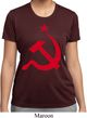 Ladies Soviet Shirt Red Hammer And Sickle Moisture Wicking Tee