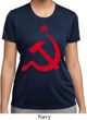 Ladies Soviet Shirt Red Hammer And Sickle Moisture Wicking Tee