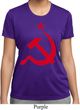Ladies Soviet Shirt Red Hammer And Sickle Moisture Wicking Tee