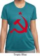Ladies Soviet Shirt Red Hammer And Sickle Moisture Wicking Tee