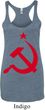 Ladies Soviet Tanktop Red Hammer And Sickle Tri Blend Racerback Tank