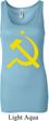 Ladies Soviet Tanktop Yellow Hammer And Sickle Longer Length Tank Top