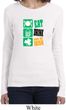 Ladies St Patrick's Day Eat Drink Be Irish Long Sleeve T-Shirt
