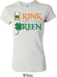 Ladies St Patrick's Day Shirt Drink Til Yer Green Crewneck Tee T-Shirt