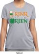Ladies St Patrick's Day Shirt Drink Til Yer Green Moisture Wicking Tee