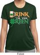 Ladies St Patrick's Day Shirt Drink Til Yer Green Moisture Wicking Tee