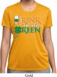 Ladies St Patrick's Day Shirt Drink Til Yer Green Moisture Wicking Tee