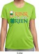Ladies St Patrick's Day Shirt Drink Til Yer Green Moisture Wicking Tee