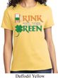 Ladies St Patrick's Day Shirt Drink Til Yer Green Tee T-Shirt