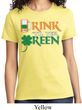 Ladies St Patrick's Day Shirt Drink Til Yer Green Tee T-Shirt