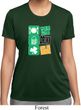 Ladies St Patrick's Day Shirt Eat Drink Be Irish Moisture Wicking Tee