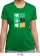 Ladies St Patrick's Day Shirt Eat Drink Be Irish Moisture Wicking Tee