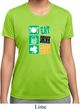 Ladies St Patrick's Day Shirt Eat Drink Be Irish Moisture Wicking Tee
