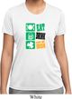 Ladies St Patrick's Day Shirt Eat Drink Be Irish Moisture Wicking Tee