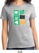 Ladies St Patrick's Day Shirt Eat Drink Be Irish Tee T-Shirt