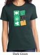 Ladies St Patrick's Day Shirt Eat Drink Be Irish Tee T-Shirt