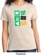 Ladies St Patrick's Day Shirt Eat Drink Be Irish Tee T-Shirt