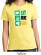 Ladies St Patrick's Day Shirt Eat Drink Be Irish Tee T-Shirt