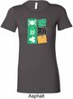 Ladies St Patrick's Shirt Eat Drink Be Irish Longer Length Tee