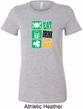 Ladies St Patrick's Shirt Eat Drink Be Irish Longer Length Tee