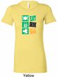 Ladies St Patrick's Shirt Eat Drink Be Irish Longer Length Tee