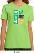 Ladies St Patrick's Shirt Eat Drink Be Irish Organic Tee T-Shirt