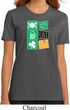 Ladies St Patrick's Shirt Eat Drink Be Irish Organic Tee T-Shirt