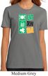 Ladies St Patrick's Shirt Eat Drink Be Irish Organic Tee T-Shirt