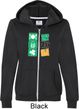 Ladies St Patricks Day Hoodie Eat Drink Be Irish Full Zip Hoody