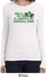 Ladies St Patricks Day Official Drinking Shirt Long Sleeve T-Shirt
