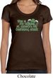 Ladies St Patricks Day Shirt Official Drinking Shirt Scoop Neck Tee