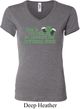 Ladies St Patricks Shirt Official Drinking Shirt V-neck Tee T-Shirt