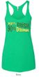 Ladies Tanktop 10% Irish 90% Drunk Tri Blend Racerback Tank Top