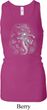 Ladies Tanktop 3D Ganesha Darks Longer Length Racerback Tank Top