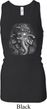 Ladies Tanktop 3D Ganesha Darks Longer Length Racerback Tank Top