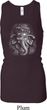 Ladies Tanktop 3D Ganesha Darks Longer Length Racerback Tank Top