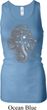 Ladies Tanktop 3D Ganesha Lights Longer Length Racerback Tank Top